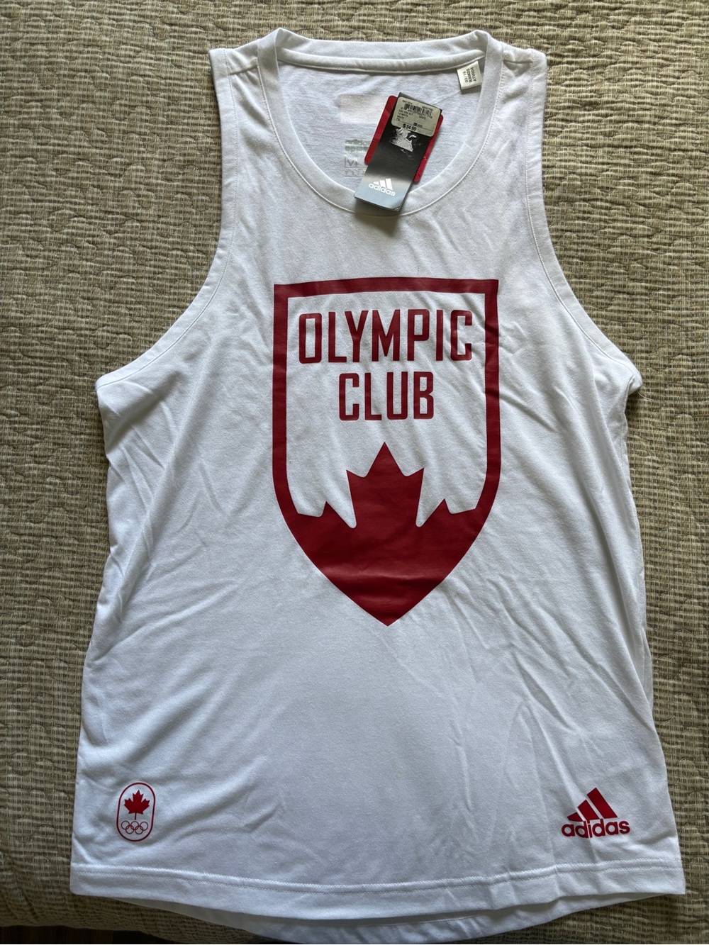 Men's White Adidas T-Shirt